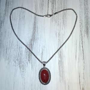 🔴 CLEARANCE 6/$20  Red stone necklace
